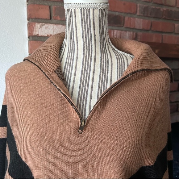 NWT SER.O.YA Abi Oversized Pullover Sweater Brown Black Sz XXS - Picture 7 of 12